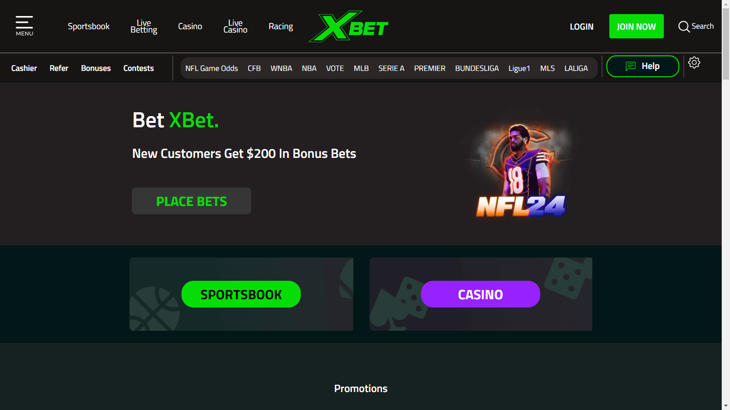 Xbet Casino Desktop screenshot
